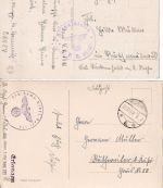 DR - 14 Feldpostkarten März 1940/Dez. 1942 n. Ruthweiler b. Birkenfeld