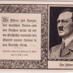 DR - Hitler Portrait-AK mit "Anschluß-Spruch" (Österreich-Anschluss) 1938