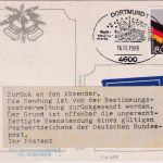 BRD/Postkrieg - 80 Pfg. Heimatvertriebene Karte i.d. UdSSR SST Dortmund 1985