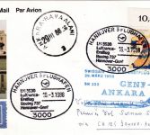 BRD - Lufthansa/Swissair Doppel-Erstflug Hannover Genf Ankara 1988