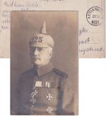 DR - K.D. Feldpoststation No.25 priv. Portrait-AK/Feldpost (Belgrad) 1915