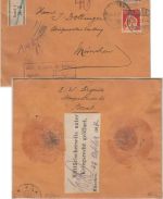 Schweiz - 20+40 Rp. sitz. Helvetia Wertbrief Basel - München 1917 Zensur