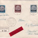 Dt.Bes. Luxemburg - 80 Pfg. u.a. Hindenburg/Aufdruck Eil-Einschreibebrief 1940