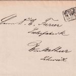 DR - 5 PfgE. Faltdrucksache i.d. SCHWEIZ Ra3 Mühlhausen i. Thüringen 1877