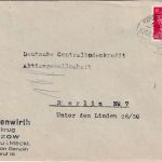 DR - Rostock Bützow Bahnpost Zug 01353 Brief Retzow ü. Plau - Berlin 16.1.45