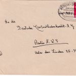 DR - Berlin Stralsund Bahnpost Zug 210/212 Brief n. Berlin 1944