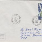 TAAF - 3,85 Fr. Satellit Arcad III Brief Martin-de Vivies-St. Paul - Bremen 1981