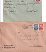 Kulmbach - Landpoststellen Sammlung (12 versch. Belege) aus 1937/1946
