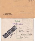 Kulmbach - Landpoststellen Sammlung (12 versch. Belege) aus 1937/1946
