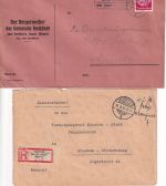 Forchheim - Landpoststellen Sammlung (11 versch. Belege) aus 1936/1960