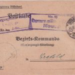 DR - Düsseldorf 31.5.19 Heeresache/Postkarte n. Crefeld - belgische Zensur-Ra3