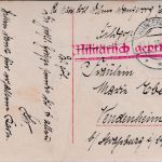 DR - Wangerooge 1918 Feldpostkarte/Juxkarte "Fliegergefahr" n. Vendenheim