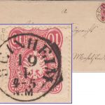 DR - Reinheim 19/4 nachv. Th&T-K1 Brief n. Michelstadt 1879