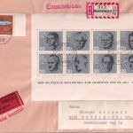 BRD - Widerstandsblock 20. Juli u.a. Eil-Einschreibebrief/FDC Marktredwitz 1964