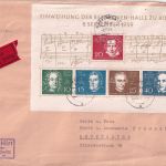 BRD - Beethovenblock Eilbrief Marktredwitz - Regensburg 1959