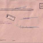 BRD - Bad Kissingen ca. 1990 Postsache-Wertbrief/Innendienstbeleg n Elfershausen