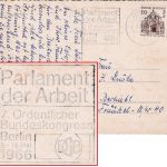 BRD - Berlin 1966 7. Ordentl. Bundeskongress DGB Masch.werbestpl. Ortskarte