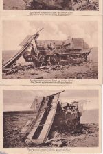 DR - Zerstörte franz. Panzer 5 Ansichtskarten/Feldpost Württ. Inf.Rgt. 479 1917