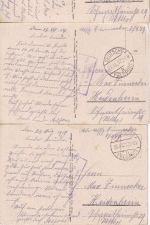 DR - Zerstörte franz. Panzer 5 Ansichtskarten/Feldpost Württ. Inf.Rgt. 479 1917