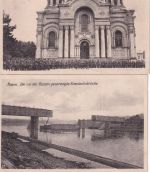 Postgebiet Ober Ost - Kowno (Kaunas) 5 sw-Ansichtskarten ca. 1916/17