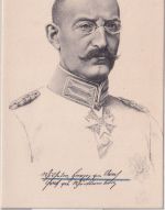 Postgebiet ObOst - Generalleutnant Herzog Wilhelm v. Urach Portrait-AK OU ! 1917