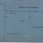 DR - Feldpostanweisung Formular der Deutschen Reichspost ca. 1880 ungebraucht