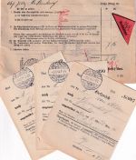DR - Hattendorf 1919 Nachnahmebrief m. Fernsprech-Quittungen