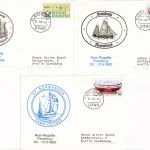 BRD - Flensburg 1992 "Rum-Regatta" 15 Karten mit versch. Schiffs-Cachets