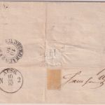 Bayern/Th&T - 3 Kr Quadrat blau oMR 32 Bahnh. Bamberg Brief n. Schleusingen 1860