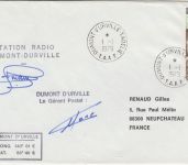 TAAF - 10 Fr. Seeelephant Einschreibebrief Dumont d'Urville 1979