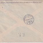 DR - Feldhoferbrücke ü. Hennef (Sieg) Poststelle I Einschreibebrief 1943