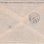 DR - Schönenberg ü. Hennef (Sieg) Poststelle I Einschreibebrief 1943