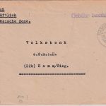 All.Bes. - Betzdorf (Sieg) 1940 (!) Gebühr bezahlt L1 Brief n. Hamm