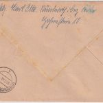 Bizone - Bünderoth 30.11.48 Einschreibebrief n. Osterhofen Aushilfs-R-Zettel