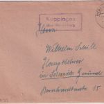 DR - Kuppingen ü. Herrenberg Landpost-Ra2 Brief n. Schwäb. Gm,ünd 1943