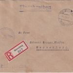 DR - Herrenberg 1937 Dienst-Ortseinschreibebrief/Frei d. Ablösung