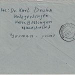 All.Bes./AM-Post - Holzgerlingen 1946 Einschreibebrief n. Bad Reichenhall Zensur