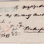 Württemberg - Waiblingen 13. MAI 50 blauer L2 Nachnahmebrief n. Neckarsulm