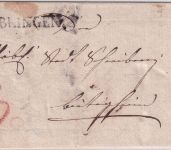 Württemberg - R3 Waiblingen L1 Portobrief n. Bietigheim 1824