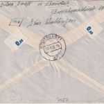 Bizone - Beinstein ü. Waiblingen Poststelle I Einschreibebrief n. Stuttgart 1950