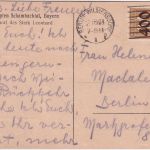 DR - Schamhaupten Leohard Stark Wahlwerbung Reichstag Ortskarte Berlin 1923