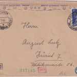 DR - 25 Pfg. AH Zensurbrief i.d. SCHWEIZ Eschach - Zürich 1943 OKW-Zensur