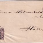 Thurn&Taxis - 6 Kr. geschn. Brief Ring 257 K1 Liebenstein 13/5 1860 n. Halle