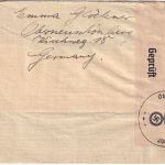 DR - 25 Pfg. WHW/Blumen Zensurbrief n. USA Olbernhau - White-Plains 1939