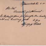 Württemberg - 30 Pfg. Dienstganzsache+Zusatz K1 Plaumloch - Bopfingen 1921