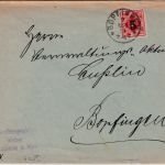 Württemberg - 5/25 Pfg. Überdruck Ortsbrief Bopfingen 7. NOV 24