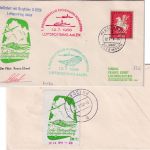BRD - Elchingen Hornberg 1. Postsegelflug Sonderflugpost Vignette Cachet 1958