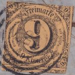 Thurn&Taxis - 9 Kr. geschn. Brief Ring 257 K1 Liebenstein 4/2 1861 n. Eichholz