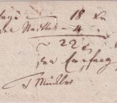 Württemberg - Heilbronn Fahrpost-Aufgabeschein f. Wertsendung n. Tübingen 1815