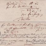 Württemberg - Heilbronn Fahrpost-Aufgabeschein f. Wertsendung n. Tübingen 1815